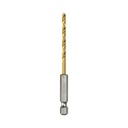 MAKITA D-23880 1/8" Titanium Coated Drill Bit 1/4" Hex Shank