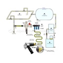 Alpha 53 CFM 3/8" Filter/Regulator Manifold System 3/8" NPT 