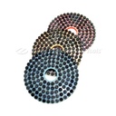 Alpha Ceramica Vitrified 4" Preparation Stage for Wet Granite Polishing Hook & Loop #150