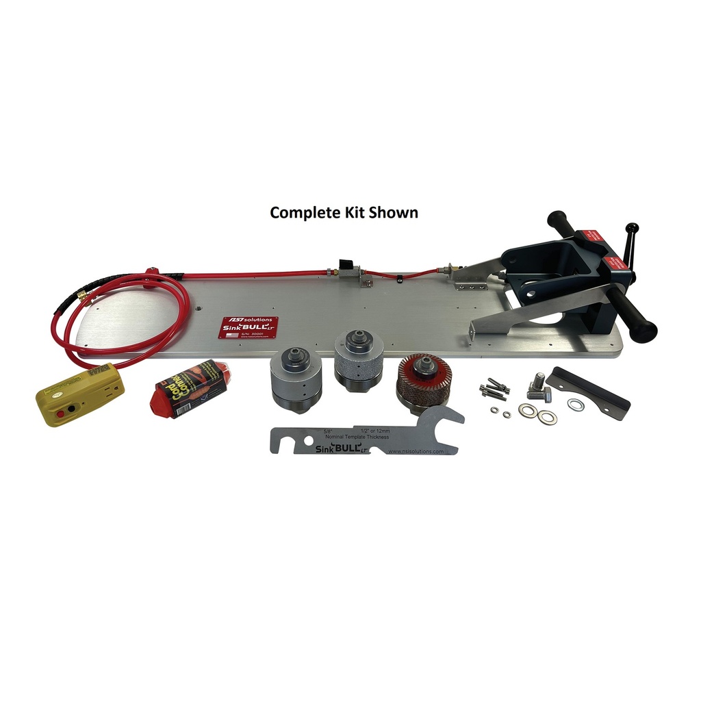 NSI Solutions Sink BULL LT - Complete Kit (Incl. Rapid Z-CUT w/bearing + 3" Course & 3" Fin - 3