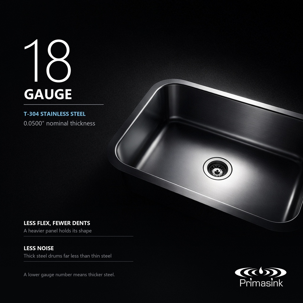 BR-3018 18 gauge T-304 stainless steel