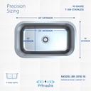 BR-3018-16 precision sizing - dimensions