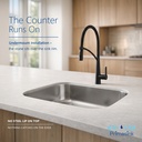 BR-3118-7 seamless undermount - the counter runs on