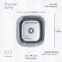 BR-1618 precision sizing - dimensions