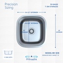 BR-1618 precision sizing - dimensions