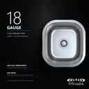 BR-1618 gauge - T-304 stainless steel