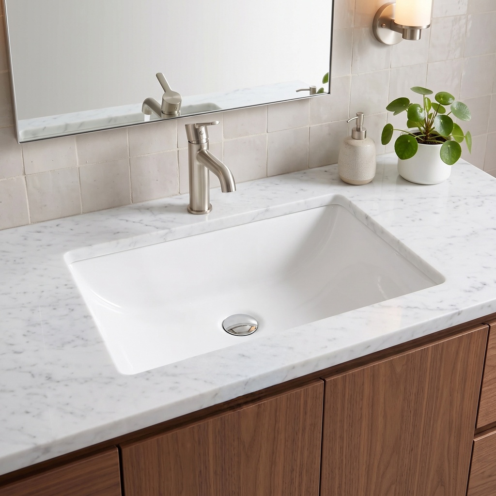 PS-1812W installed in a bathroom vanity