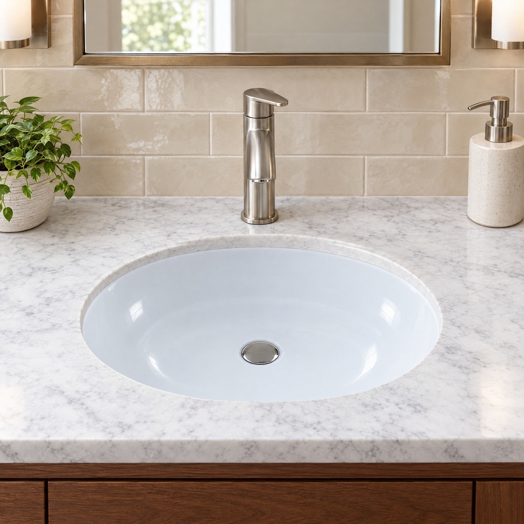 BR-1613W installed in a bathroom vanity