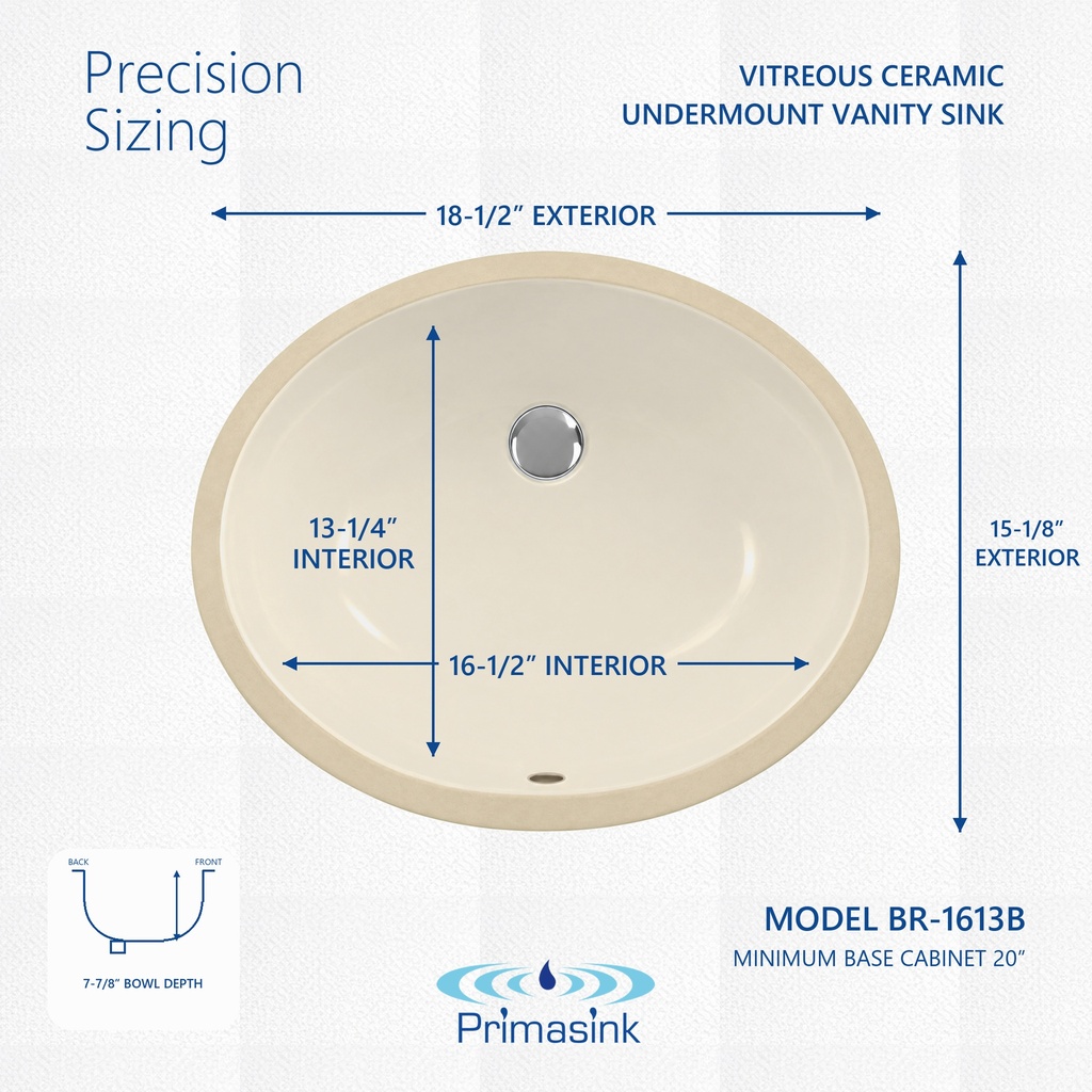 BR-1613B precision sizing - dimensions