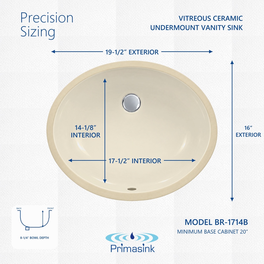 BR-1714B precision sizing - dimensions