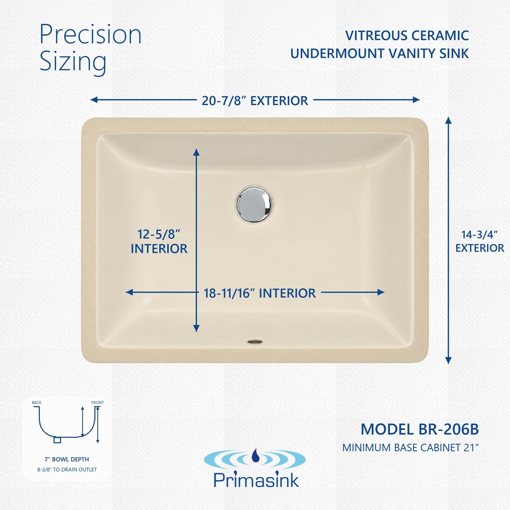 BR-206B precision sizing - dimensions