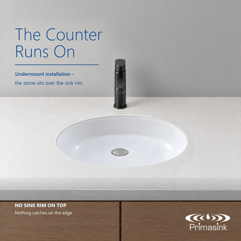 BR1613ADA undermount - the counter runs on