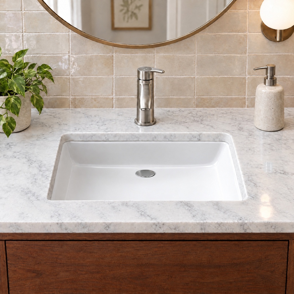 BR-1310RW installed in a bathroom vanity
