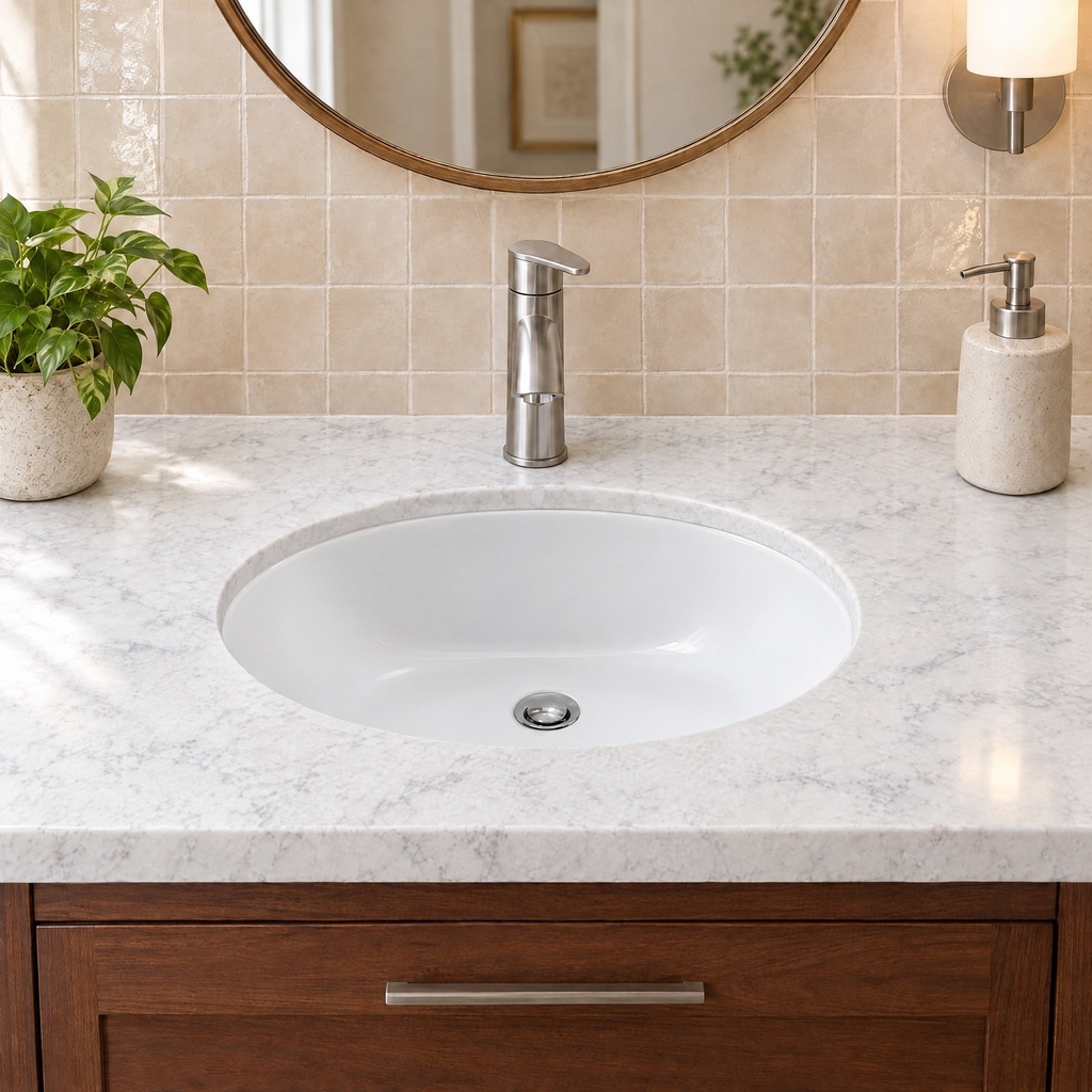 BR-1512W installed in a bathroom vanity