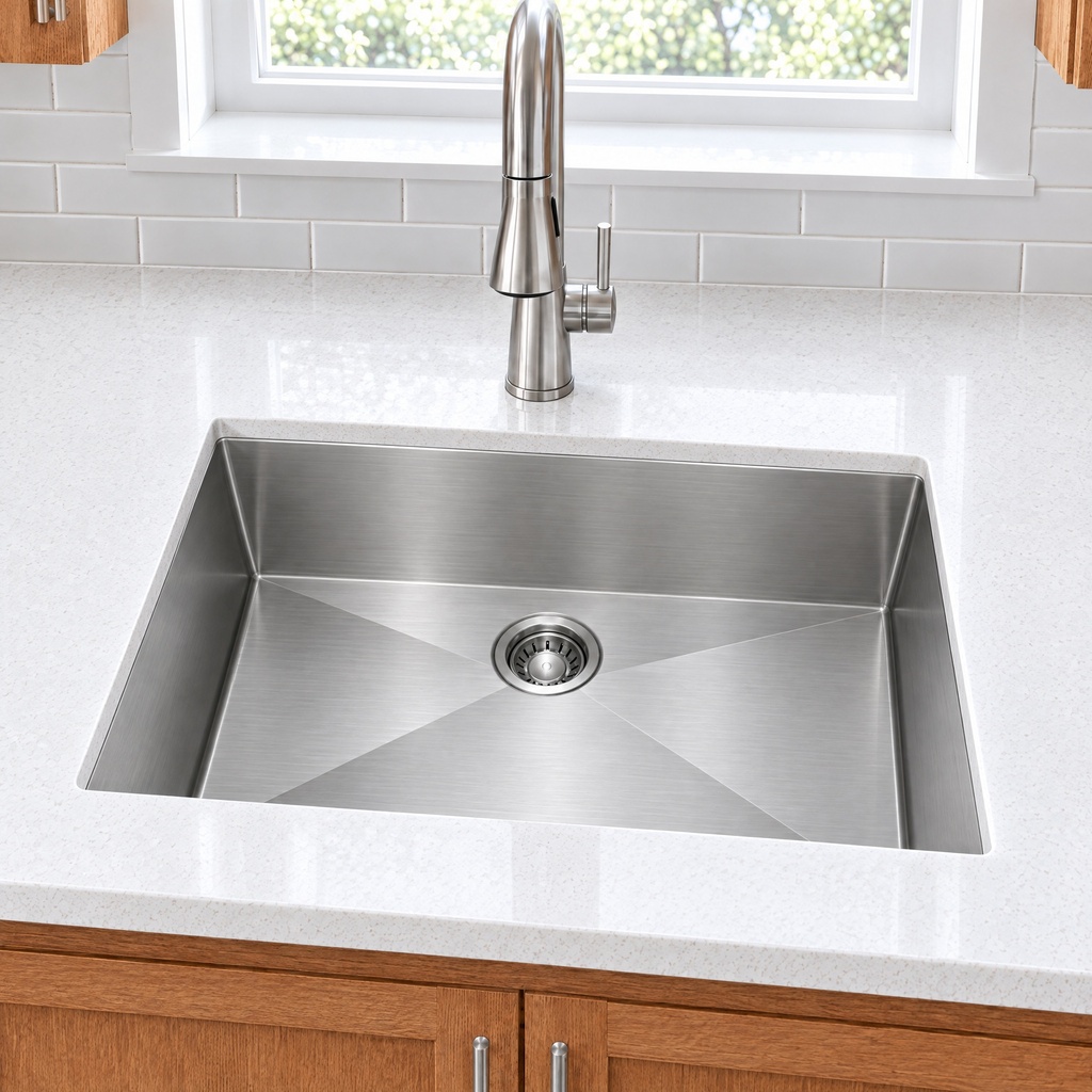 HM-3018 single bowl depth - angled view