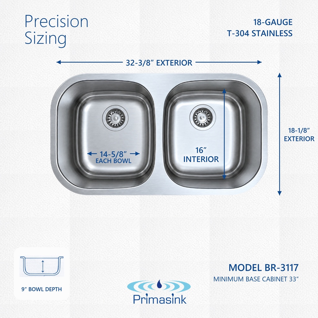 BR-3117 precision sizing - dimensions