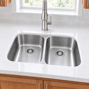 BR-3117-16 double bowl depth - angled view
