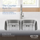BR-3117-16 seamless undermount - the counter runs on