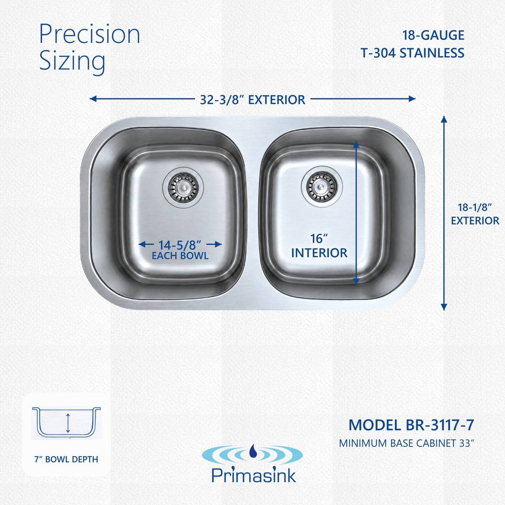 BR-3117-7 precision sizing - dimensions