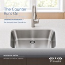 BR-2718-16 seamless undermount - the counter runs on