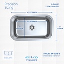 BR-3018-8 precision sizing - dimensions