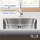 BR-3018-8 seamless undermount - the counter runs on
