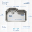 BR-3221 precision sizing - dimensions