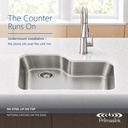 BR-3221 seamless undermount - the counter runs on