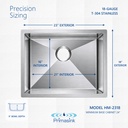 HM-2318 precision sizing - dimensions