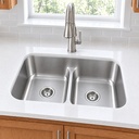 BR-3117LD double bowl depth - angled view