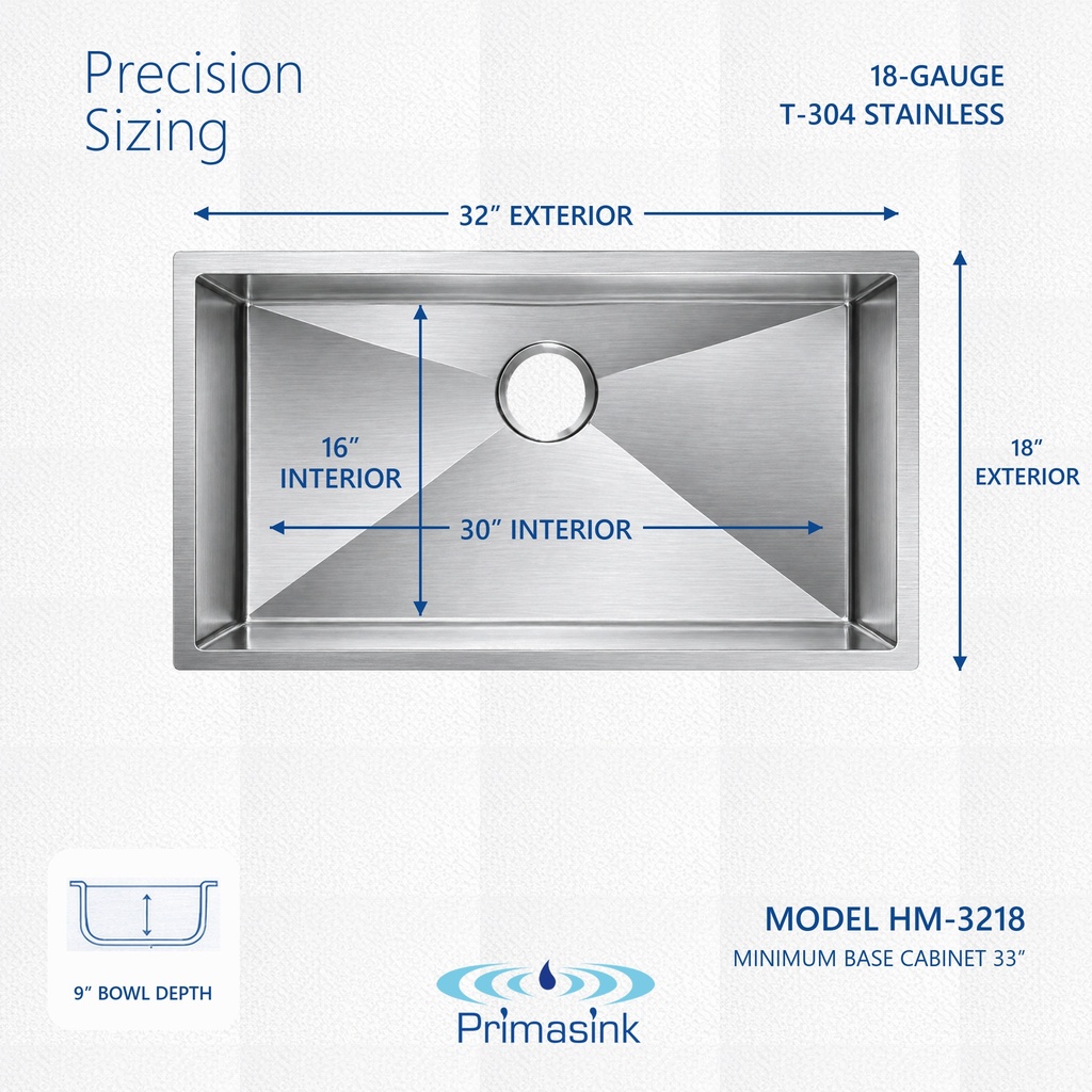 HM-3218 precision sizing - dimensions