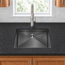 HM3018-BLACK seamless undermount edge detail