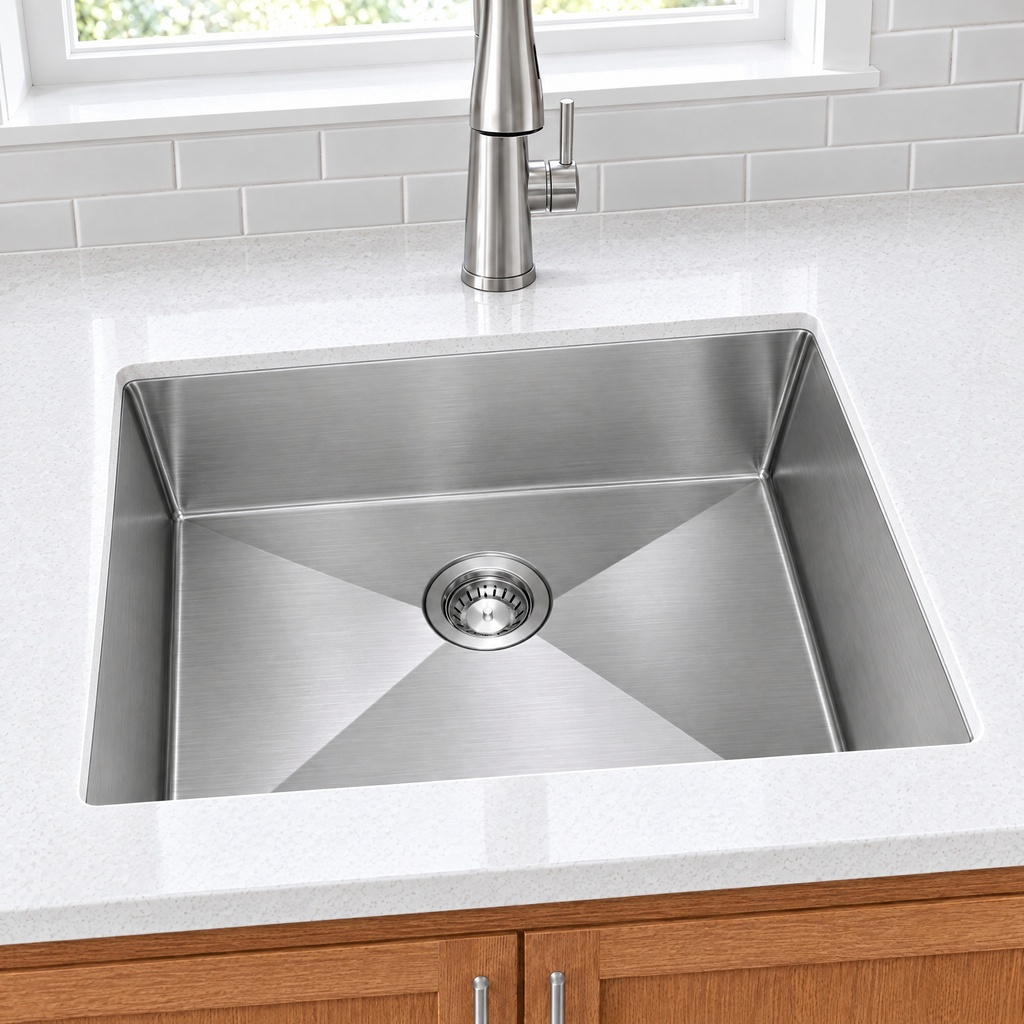 HM2318-16 single bowl depth - angled view