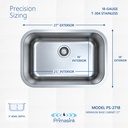 PS-2718 precision sizing - dimensions