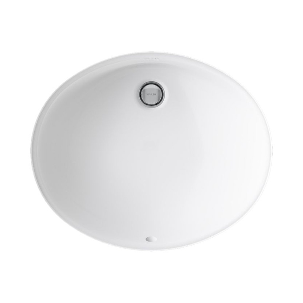 Kohler K-2210-0 Caxton oval undermount sink - top view