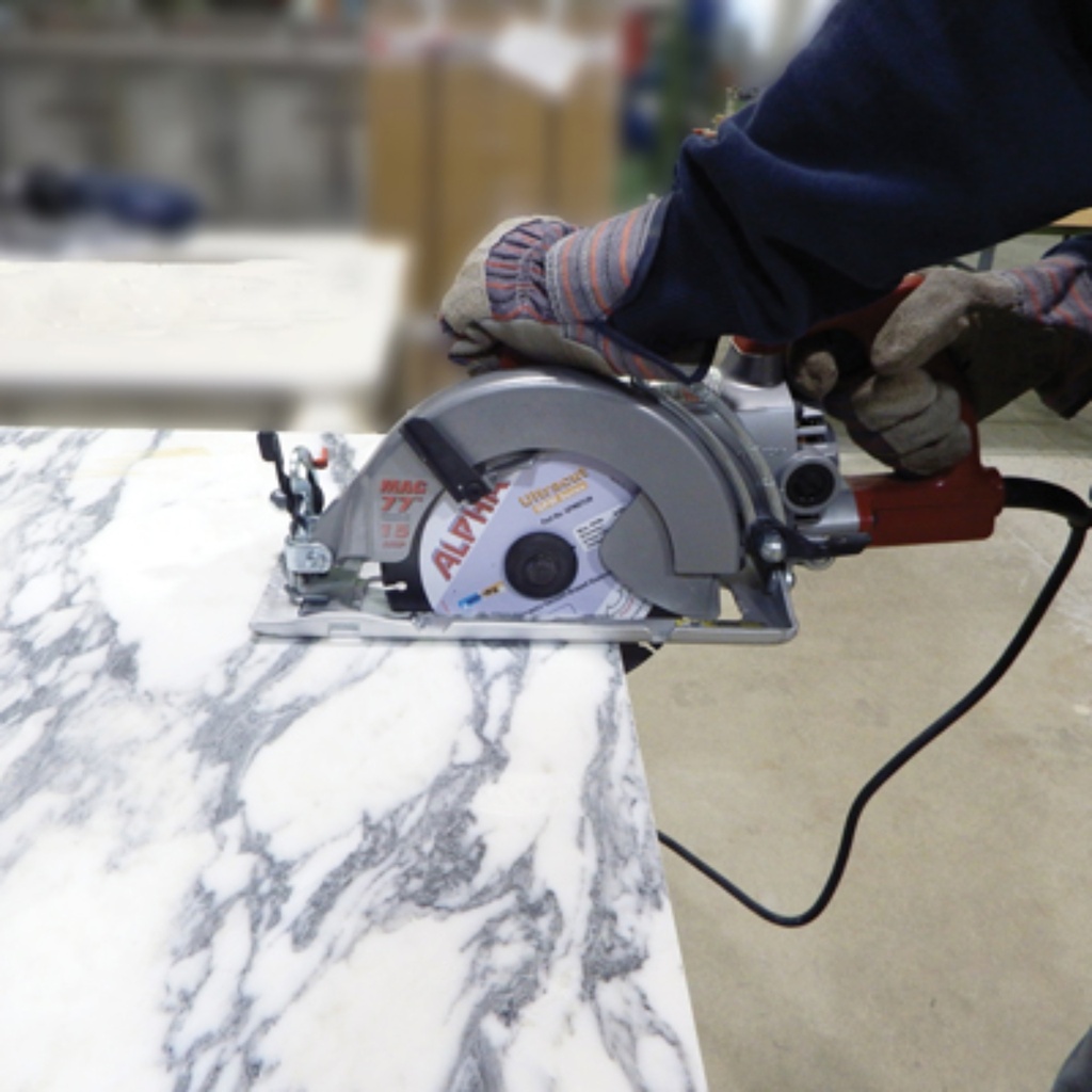 Alpha® Ultracut GPM Series The Ultimate Vacuum-Brazed Diamond Blade (4", 1.5mm, 20mm, 5/8" Arbor)