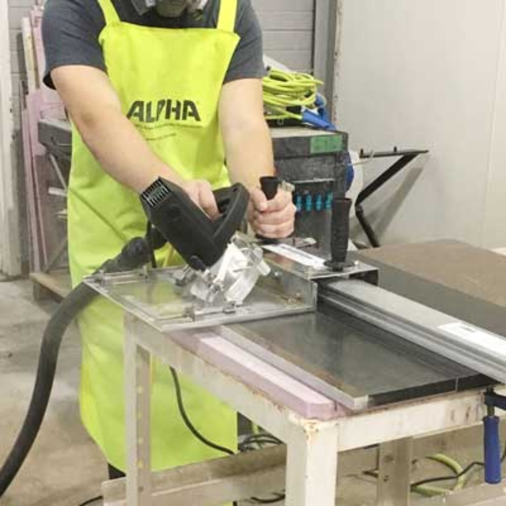 Alpha® ESC-250 Electric Wet/Dry Stone Cutter for Industrial Applications (	6", 220V, 7/8" (22.23mm) Arbor)