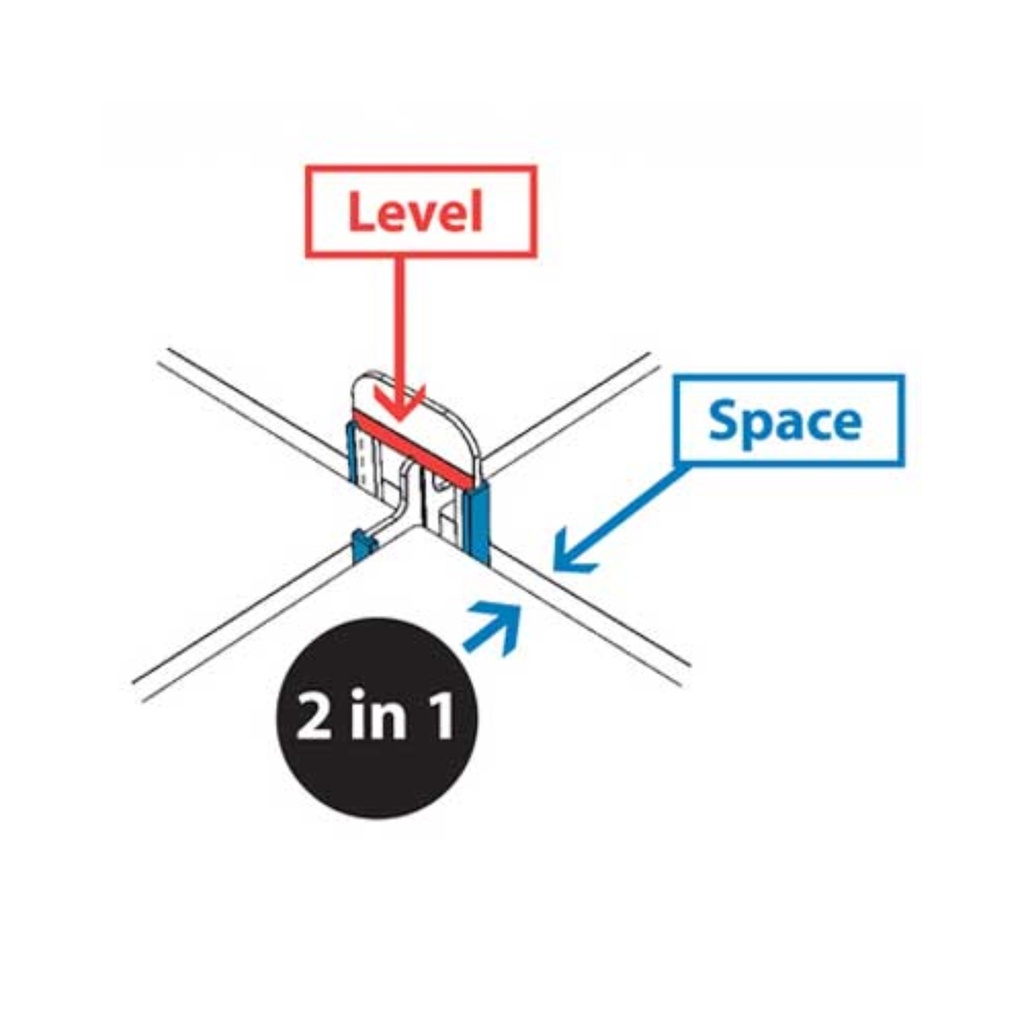 Alpha EZ Wedge, Leveling System Designed for Edges and Corners, 130pc. 