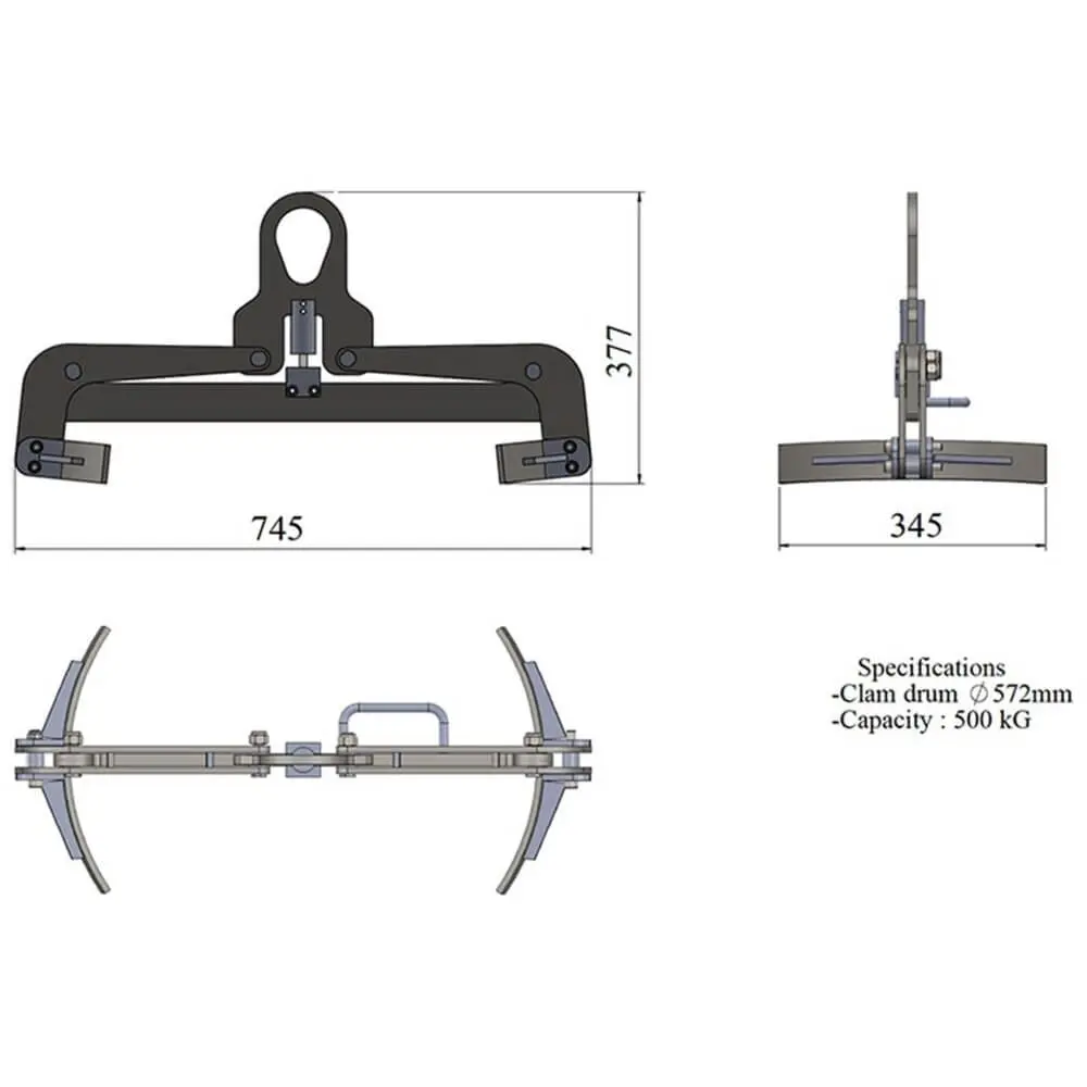 ADC-572- Aardwolf Drum Clamp