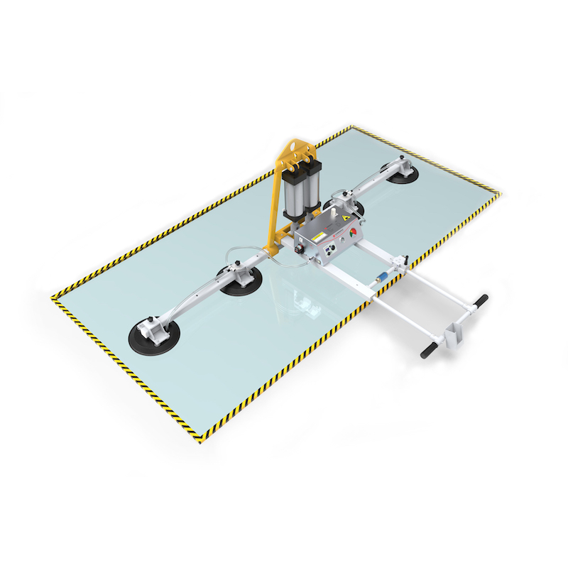 Aardwolf AVGLP4-400L Vacuum Lifter Pads On One Long Bar