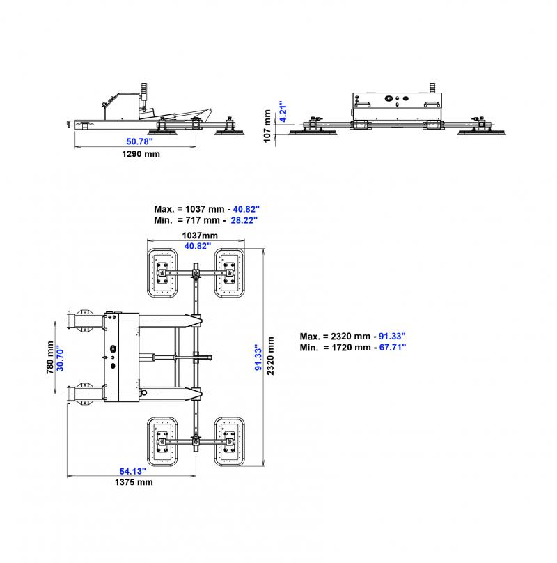 Aardwolf FMVLA Fork Mounted Vacuum Lifting Attachment