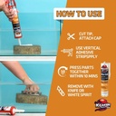 Kraken Bond Ultra Grab High Tack Construction Adhesive - White
