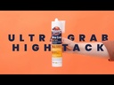 Kraken Bond Ultra Grab High Tack Construction Silicone Adhesive - White