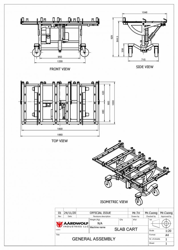 Aardwolf AKIC Kitchen Installation Cart