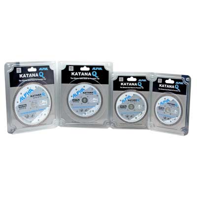 Alpha Katana Q Turbo Rim Wet/Dry Cutting Blade for Quad Series Adapter - side view