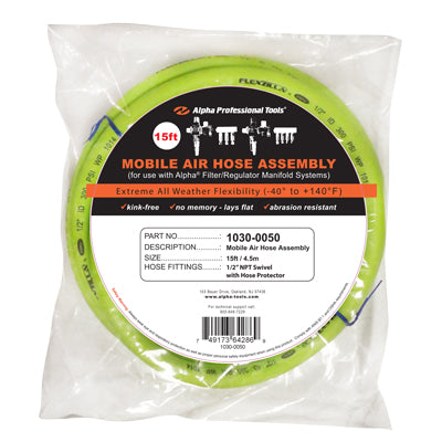 Alpha Professional Tools 30 Twin Hose for PSP-158 - dimensions
