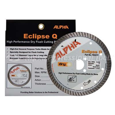 Elite Q Turbo Rim Wet/Dry Cutting Blade for Eng. Stone, Granite & Quartzite - close-up detail