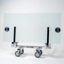 Omni Cubed Pro-Cart Multi-Top Accessory  Multiple Slab Transport Uprights - side view