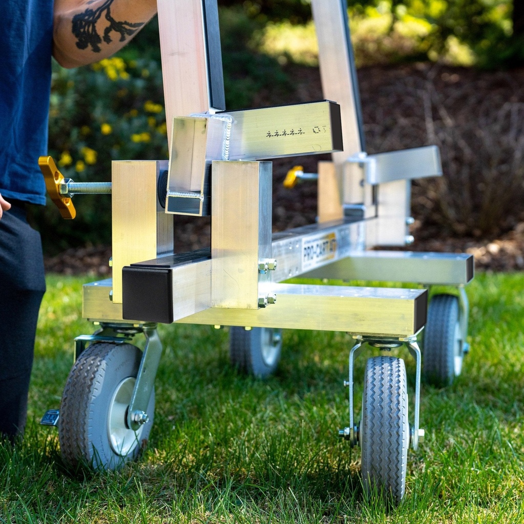 Omni Cubed Pro-Cart Multi-Top Accessory  Multiple Slab Transport Uprights - close-up detail