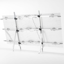 Omni Cubed Rigid Cross-Brace Kit  Perpendicular Rail Connector - side view